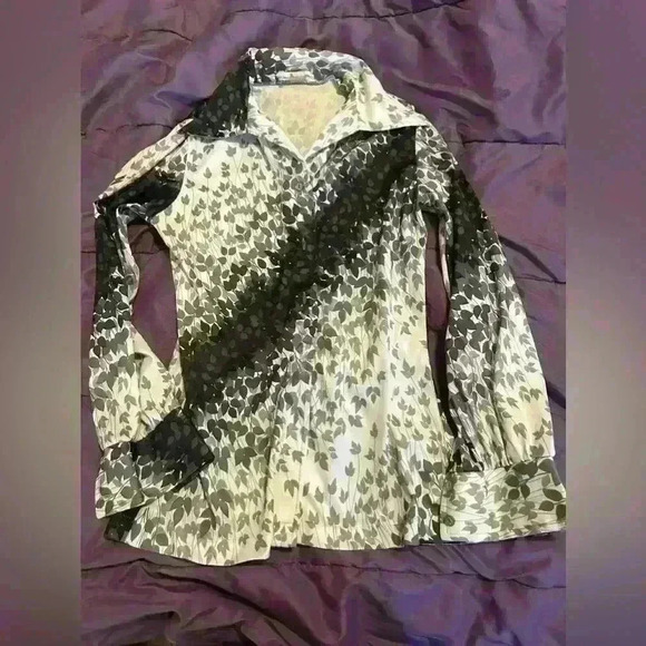 VINTAGE button down ladies shirt small/medium - Picture 5 of 5